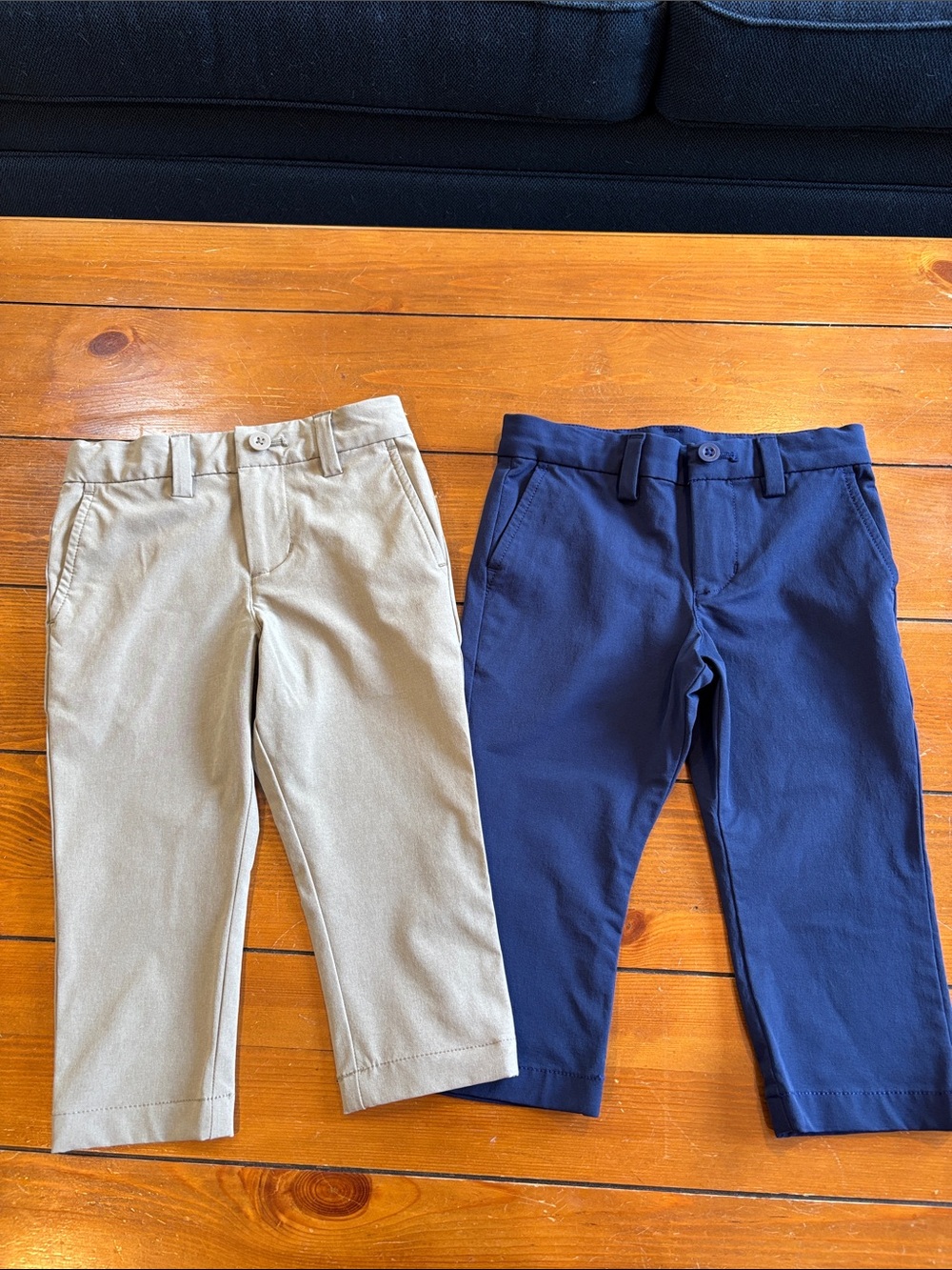 Lot of 2 Vineyard Vines Kids Chinos in Navy and Khaki Boys Size 2T EUC